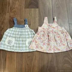 petit main ベビーチュニック　ワンピース　70cm 2枚セット