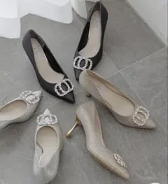 RANDA グリッターハイヒール