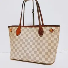 ルイヴィトン ネヴァーフルPM ダミエアズール トートバッグ N41362 白