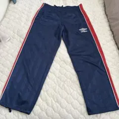 アンブロ ジャージパンツ ネイビー/レッド Sサイズのサムネイル