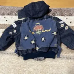 ベビーピンクハウス BABYPINKHOUSE ゼッケン苺ブーケ ブルゾンデニムのサムネイル