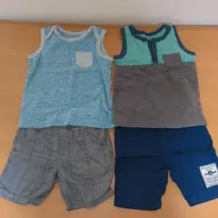 夏物　タンクトップ ショートパンツ 4枚セット
