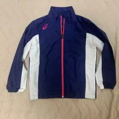 【値下げ】asics ジャージ上下セット Sサイズ ネイビー　レディース