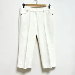 CAROUGE✨クロップドパンツ【73-97(Ｌ選択)】キレイめパンツ　白
