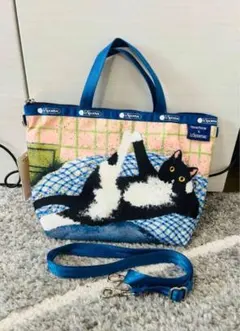 ✨新品タグ付 レスポートサック×NEWNEW 猫柄 トラベルポーチ 日本未