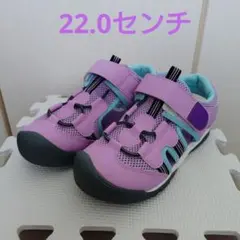 ムーンスター サンダル 22.0cm パープル／ミントのサムネイル