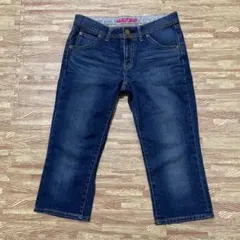 UNIQLO Style Up デニムパンツ クロップド丈 インディゴ