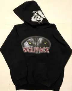 米軍放出品 キッズ ミリタリー パーカー フーディー WOLFPACK 古着