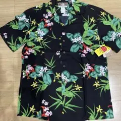 KALAHEO アロハシャツ ブラック 花柄 Mサイズのサムネイル