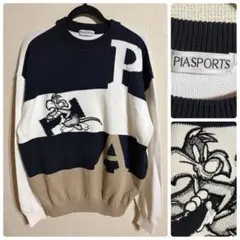ビンテージ 90s ピアスポーツ メンズXL Ⅳ コットンニット　シルベスターのサムネイル