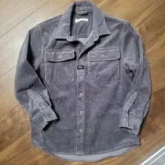 グレー コーデュロイ シャツジャケットZARA