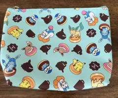【美品】ポケモンキャラクター ポーチ 小型 水色　ミスド