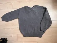 イングのリボン付きグレーセーター M