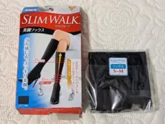SLIM WALK 美脚ソックス ひざ下丈 ブラック S〜Mサイズ