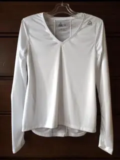 Reebok Speedwick L ホワイト長袖Tシャツ