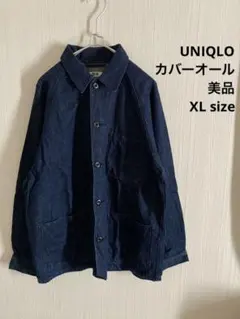 美品　UNIQLO ユニクロ カバーオール デニムジャケット インディゴ 廃盤