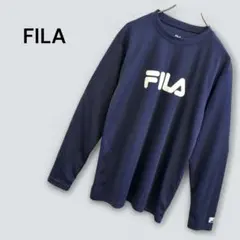 FILA ユニセックス カットソー 長袖Tシャツ オールシーズン ロンT