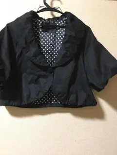 フリル付きボレロ 黒のサムネイル