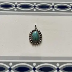 インディアン　ターコイズ　シルバー　ペンダントトップ　ヴィンテージ