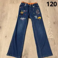 ミキハウス　ダブルビー　デニムパンツ　アフロ　120