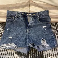 WEGOダメージデニムショートパンツL