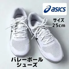 アシックス バレーボールシューズ UPCOURT 6 GS 25cm ホワイト