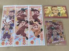 忍たま乱太郎 ドクタケ ロングステッカー 特典カード クリアカード セット