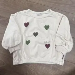 petit main ハート柄 トレーナー 100cmのサムネイル
