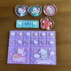 ハローキティ タイルシール　おはじきシール　おすそ分け