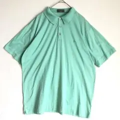 3419 クリスチャンディオール　コットン　刺繍　ロゴ　半袖　シャツ　緑