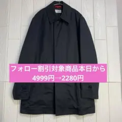 黒 ステンカラーコート 肩幅40cm 着丈72cm ORIHICA