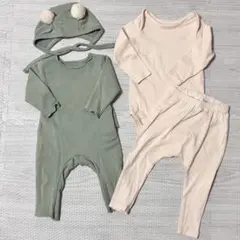 【4点セット】 peekaboo 韓国風 ベビー服　65cm カバーオール