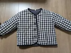 ギンガムチェック キルティングジャケット 100cm