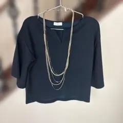 パール風五連ネックレス