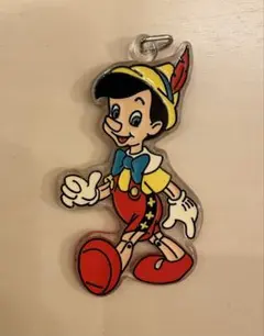 【希少品】レトロ　ヴィンテージ　ピノキオ アクリルキーホルダー 約10cm