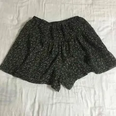 値下げ☆キュロットスカート 茶色小花柄 Mサイズ