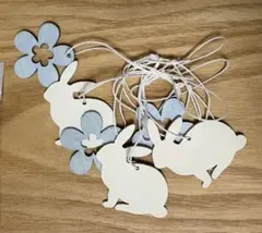 ウッドガーランド ウサギと花♡ ナチュラルキッチン　新品☆