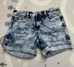 FOREVER21 ダメージデニムショートパンツ