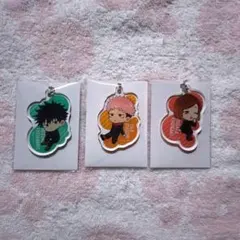 呪術廻戦 虎杖伏黒釘崎 呪術カフェ2025 アクリルキーホルダーセット