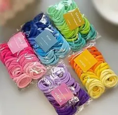 お得な300ピースセットドーパミン強化カラーヘアタイ/ヘッドバンド740