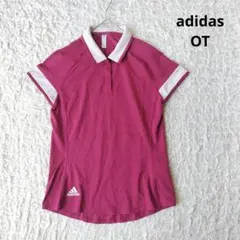 【アディダス】adidas ポロシャツ　ゴルフウェア ボルドー 半袖　OT