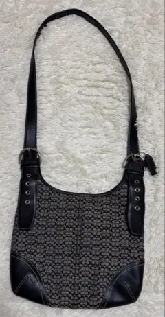 COACH ショルダーバッグ ブラック/グレー