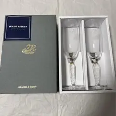 ★新品未使用★HOYA シャンパングラス ペアグラス 21st century