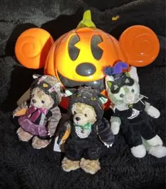 ダッフィー　シェリーメイ　ジェラトーニ　2014 ハロウィン　ぬいぐるみバッジ