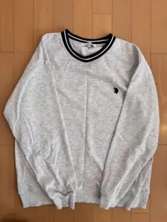 U.S. POLO ASSN. グレー スウェット L