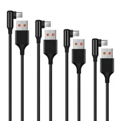 4本 66W/5A USB Type C 短い 急速充電ケーブル 高速データ転送