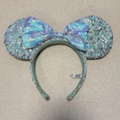 ミッキーマウス型カチューシャ スパンコール　アリエル