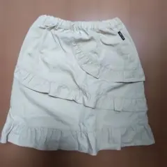 最終値下 COMME CA ISM フリル付きスカート 130A ベージュ