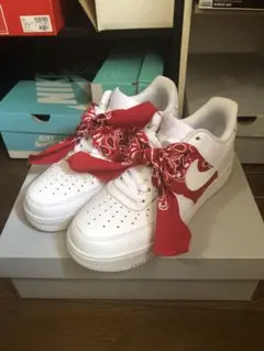 NIKE AIR FORCE 1 バンダナ カスタム スニーカー エアフォースのサムネイル