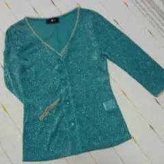 ラメ入りカーディガン